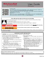 Preview for 1 page of KitchenAid KDFE204ESS2 User Manual