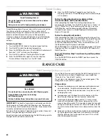 Preview for 20 page of KitchenAid KDRP407 Use And Care Manual