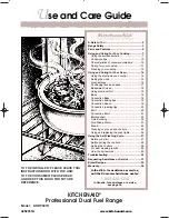 Preview for 1 page of KitchenAid KDRP407HSS - 30" Pro-Style Dual-Fuel Range Use And Care Manual