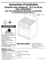 Предварительный просмотр 11 страницы KitchenAid KDRP407HSS0 Installation Instructions Manual