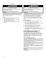 Preview for 16 page of KitchenAid KDRP467KSS - 36 Inch Pro-Style Dual Fuel Range Use And Care Manual