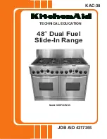 KitchenAid KDRP487MSS - 48" Pro-Style Dual Fuel Range W Technical Education предпросмотр