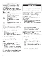 Preview for 24 page of KitchenAid KDRS407 Use And Care Manual