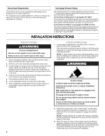 Preview for 8 page of KitchenAid KDRS505XSS03 Installation Instructions Manual