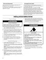 Preview for 8 page of KitchenAid KDRS505XSS04 Installation Instructions Manual