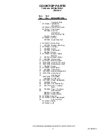 Preview for 2 page of KitchenAid KDRS807SSS03 Parts List