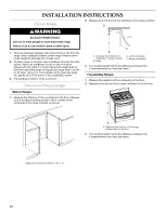 Предварительный просмотр 10 страницы KitchenAid KDRS807SSS04 Installation Instructions Manual