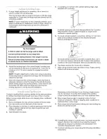 Предварительный просмотр 11 страницы KitchenAid KDRS807SSS04 Installation Instructions Manual