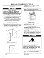 Предварительный просмотр 10 страницы KitchenAid KDRS807XSP00 Installation Instructions Manual