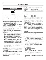 Preview for 37 page of KitchenAid KDRU707VSS Use And Care Manual