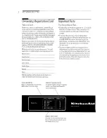 Preview for 4 page of KitchenAid KDSS-20 Use & Care Manual