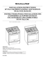 KitchenAid KDSS907SSS01 Installation Instructions Manual preview