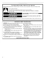 Preview for 2 page of KitchenAid KDTM354DSS User Instructions