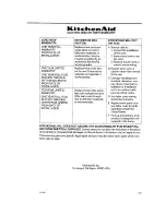 Предварительный просмотр 27 страницы KitchenAid KEB1100T Use And Care Manual