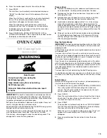 Preview for 13 page of KitchenAid KEB276 Use & Care Manual