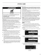 Preview for 17 page of KitchenAid KEBC149BSS Use & Care Manual