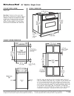 KitchenAid KEBC167M Dimensions preview