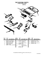 Предварительный просмотр 6 страницы KitchenAid KEBC167VSS00 Parts List