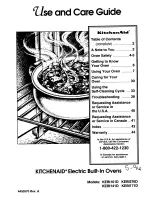 Preview for 1 page of KitchenAid KEBI101D Use And Care Manual