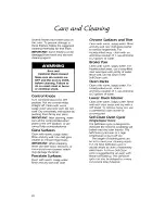 Preview for 20 page of KitchenAid KEBI141X Use And Care Manual