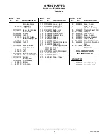 Preview for 2 page of KitchenAid KEBK276SSS03 Parts List