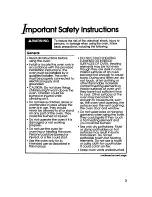 Preview for 3 page of KitchenAid KEBS107Y Use And Care Manual