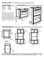 KitchenAid KEBS177D Dimensions preview