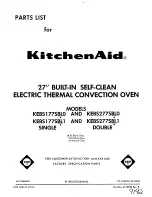 Preview for 1 page of KitchenAid KEBS177SBL0 Parts List