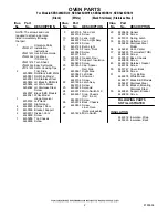 Preview for 2 page of KitchenAid KEBS208DBL10 Parts List