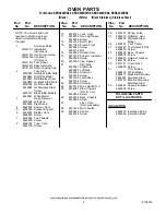 Preview for 2 page of KitchenAid KEBS208DBL9 Parts List