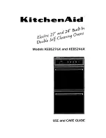 Предварительный просмотр 1 страницы KitchenAid KEBS246X Use And Care Manual