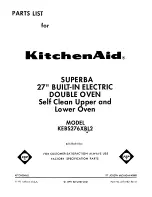 KitchenAid KEBS276XBL2 Parts List preview