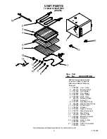 Preview for 8 page of KitchenAid KEBS276YWH1 Parts List