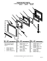 Preview for 4 page of KitchenAid KEBS277DBL8 Parts List