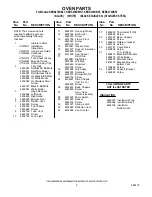 Preview for 2 page of KitchenAid KEBS278DBL7 Parts List