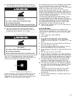 Preview for 17 page of KitchenAid KEBU107 Use And Care Manual