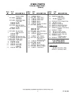 Preview for 2 page of KitchenAid KEBU107SSS03 Parts List