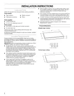 Preview for 2 page of KitchenAid KEC Installation Instructions Manual