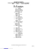 Preview for 2 page of KitchenAid KECC505KSS02 Parts List