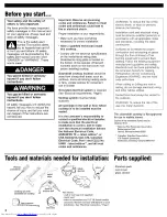 Предварительный просмотр 2 страницы KitchenAid KECD865HBT0 Installation Instructions Manual