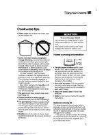 Preview for 7 page of KitchenAid KECG260 Use And Care Manual