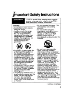 Preview for 3 page of KitchenAid KEDH207B Use And Care Manual