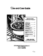 Preview for 1 page of KitchenAid KEDS207B Use And Care Manual