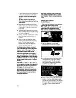 Preview for 16 page of KitchenAid KEDT105 Use And Care Manual