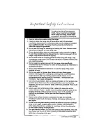 Preview for 3 page of KitchenAid KEDT105V Use And Care Manual