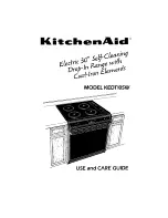 KitchenAid KEDT105W Use And Care Manual предпросмотр