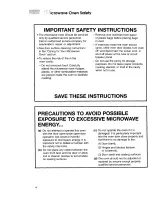 Предварительный просмотр 4 страницы KitchenAid KEHC309J Use and care guide Manual