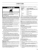 Preview for 29 page of KitchenAid KEHU309 Use & Care Manual