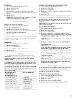 Preview for 41 page of KitchenAid KEHU309 Use & Care Manual