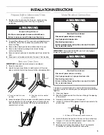 Preview for 5 page of KitchenAid KEHU309B Installation Instructions Manual